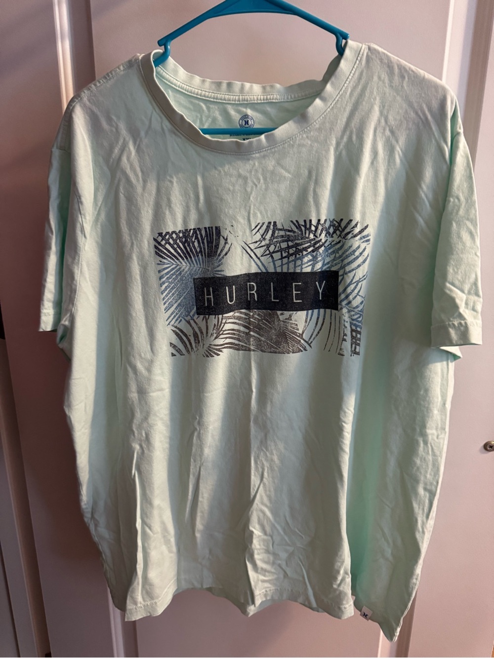 Hurley Mint Green Short Sleeve Graphic Tee